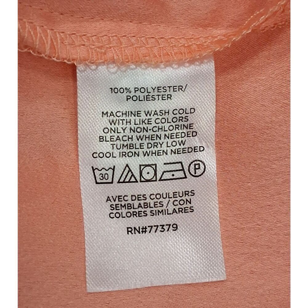 j.crew womens small Swiss dot orange blouse ann Taylor split neck top lot of 2 - Picture 10 of 12